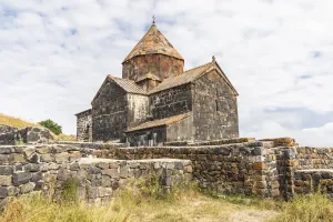 Armenian Apostolic Church Prints: Armenia, Sevan. The church of Surp Arakelots at the Sevanavank Monastery complex on Lake