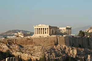 Parthenon Greece Prints: Athens. Panoramic view of the Acropolis. Parthenon. Attica. Central Greece