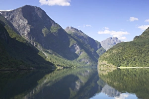 Aurland fjord / Naeroy Fjord between Flam and Gudvagan is situated in the innermost Aurland fjord / Naeroy Fjord between Flam and Gudvagan is situated in the innermost