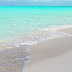 Bahamas, Little Exuma Island. Ocean surf and beach Bahamas, Little Exuma Island. Ocean surf and beach