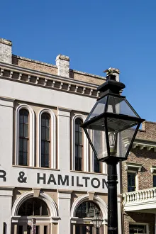 Baker and Hamilton building in Old Sacramento Historic Center, Sacramento, California Baker and Hamilton building in Old Sacramento Historic Center, Sacramento, California