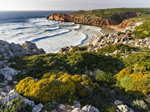 Beach and cliffs at Praia do Telheiro at the Costa Vicentina Beach and cliffs at Praia do Telheiro at the Costa Vicentina