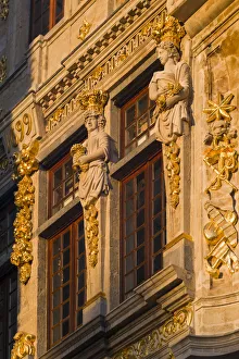 Belgium, Brussels, Grand Place, Guild Hall detail Belgium, Brussels, Grand Place, Guild Hall detail