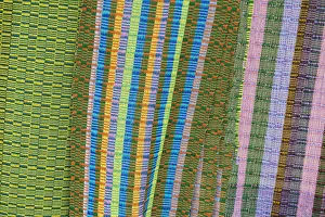 Bhutan, Thimphu. Traditional Bhutanese hand woven textiles Bhutan, Thimphu. Traditional Bhutanese hand woven textiles