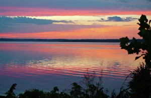 Brilliant sunrise over the Mississippi River near Montrose, Iowa Brilliant sunrise over the Mississippi River near Montrose, Iowa