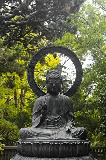 Bronze Buddha statue cast in 1790 in Japan and given in 1949 to the Japanese Tea Garden Bronze Buddha statue cast in 1790 in Japan and given in 1949 to the Japanese Tea Garden