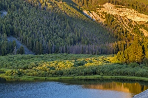 Brownes Lake at sunrise in the Pioneer Mountains of the Beaverhead-Deer Lodge National Brownes Lake at sunrise in the Pioneer Mountains of the Beaverhead-Deer Lodge National