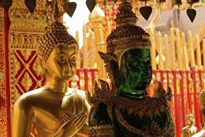 Buddhas, Wat Phra That Doi Suthep, Chiang Mai, Thailand Buddhas, Wat Phra That Doi Suthep, Chiang Mai, Thailand