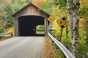 Built in 1837, Coombs Covered Bridge is 118 feet long and spans the Ashuelot River in Built in 1837, Coombs Covered Bridge is 118 feet long and spans the Ashuelot River in