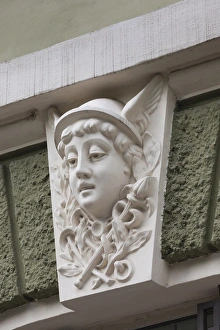 Bulgaria, Sofia, downtown Jugenstil building details Bulgaria, Sofia, downtown Jugenstil building details