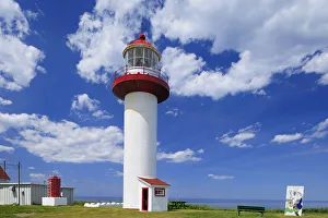 Canada, Quebec, Cap Madeleine. Lighthouse on Gulf of St Canada, Quebec, Cap Madeleine. Lighthouse on Gulf of St
