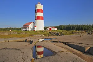 Canada, Quebec, Pointe des Monts. Pointe des Monts Lighthouse Canada, Quebec, Pointe des Monts. Pointe des Monts Lighthouse