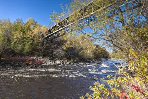 Canada, Quebec, Riviere-du-Loup. Parc des Chutes park in autumn Canada, Quebec, Riviere-du-Loup. Parc des Chutes park in autumn