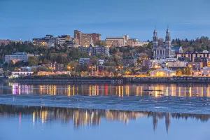 Canada, Quebec, Saguenay-Chicoutimi. Skyline by the Saguenay River Canada, Quebec, Saguenay-Chicoutimi. Skyline by the Saguenay River