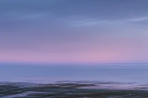 Canada, Quebec, Sainte-Flavie. St. Lawrence River at dawn Canada, Quebec, Sainte-Flavie. St. Lawrence River at dawn