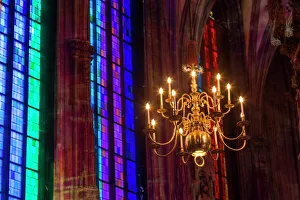 Candelabra, St Stephens Cathedral, Vienna, Austria Candelabra, St Stephens Cathedral, Vienna, Austria
