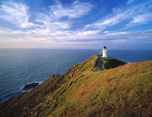 The Cape Reinga lighthouse on the North Island of New Zealand The Cape Reinga lighthouse on the North Island of New Zealand