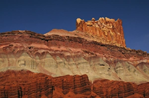 The Castle in the Morning, Scenic Drive; Capitol Reef National Park; Torrey; Utah; USA The Castle in the Morning, Scenic Drive; Capitol Reef National Park; Torrey; Utah; USA