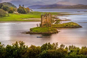 Castle Stalker built on a small Island near Port Appin. 14th Century, Scotland Castle Stalker built on a small Island near Port Appin. 14th Century, Scotland