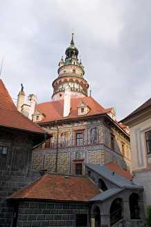 castle tower, Czech Republic, Ceske Krumlov, World Heritage Site castle tower, Czech Republic, Ceske Krumlov, World Heritage Site