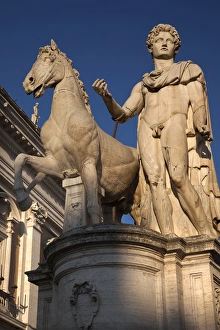 Castor Statue Dioscuri Defenders of the Republic Capitoline Hill Rome Italy Resubmit--In Castor Statue Dioscuri Defenders of the Republic Capitoline Hill Rome Italy Resubmit--In