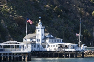 The Catalina Yacht Club in Avalon Harbor on Catalina Island, California, USA The Catalina Yacht Club in Avalon Harbor on Catalina Island, California, USA