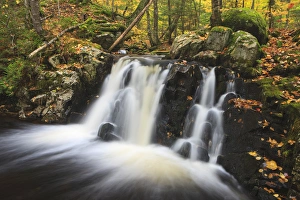 The Cataracts, a waterfall on Frye Brook in Maines Northern Forest. Fall The Cataracts, a waterfall on Frye Brook in Maines Northern Forest. Fall
