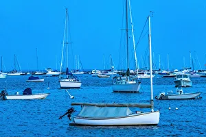 Catboat, Padanaram Harbor, Buzzards Bay, Dartmouth, Massachusetts Catboat, Padanaram Harbor, Buzzards Bay, Dartmouth, Massachusetts