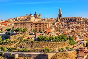 Cathedral Churches Medieval City Toledo Spain. Cathedral started in 1226 finished 1493 Cathedral Churches Medieval City Toledo Spain. Cathedral started in 1226 finished 1493