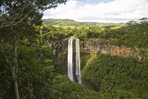 Mauritius Waterfall Prints: Chamarel Waterfall-highest