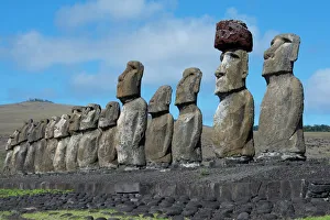 Chile, Easter Island, Hanga Nui. Rapa Nui National Park, Ahu Tongariki (aka Tonariki) Chile, Easter Island, Hanga Nui. Rapa Nui National Park, Ahu Tongariki (aka Tonariki)