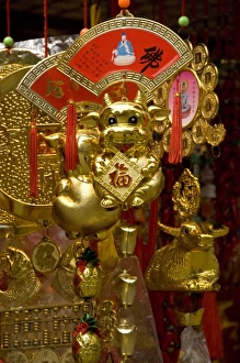 China, Hong Kong. Sik Sik Wong Tai Sin Temple. Offerings for sale outside temple China, Hong Kong. Sik Sik Wong Tai Sin Temple. Offerings for sale outside temple
