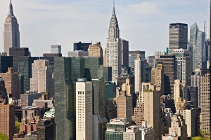 Chrysler & Empire State Building, Mid-town Manhattan, New York, USA Chrysler & Empire State Building, Mid-town Manhattan, New York, USA