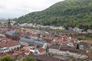 City view from Heidelberg Castle. Heidelberg. Germany City view from Heidelberg Castle. Heidelberg. Germany