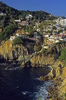 Coastal Erosion Images Prints: Cliffs at Acapulco, Mexico