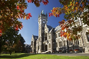 Images Dated 29th April 2007: Clock Tower Print, University of Otago in Autumn
