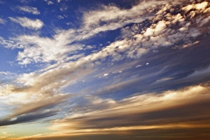 Sunset Sky Colors Prints: Clouds at sunset, Maine