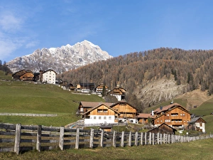 Cluster of traditional farm houses called Viles in the hamlets of Mischi und Seres Cluster of traditional farm houses called Viles in the hamlets of Mischi und Seres