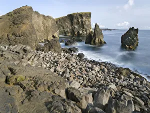 Coastal landscape at Reykjanesviti and Valahnukur on Reykjanes peninsula Coastal landscape at Reykjanesviti and Valahnukur on Reykjanes peninsula