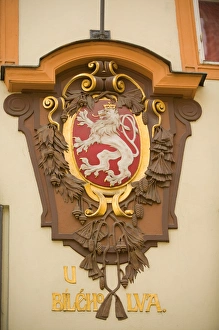 Danita Delimont Print of Prague Coat of Arms, Czech Republic
