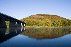 The Connecticut River, State Route 43 bridge, and South Sugarloaf Mountain as seen The Connecticut River, State Route 43 bridge, and South Sugarloaf Mountain as seen