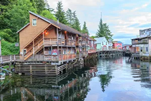 Creek Street, tourist walk, Ketchikan, South East Alaska, Inside Passage Creek Street, tourist walk, Ketchikan, South East Alaska, Inside Passage