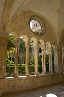 Croatia, Dubrovnik, Romanesque cloister, Franciscan monastery Croatia, Dubrovnik, Romanesque cloister, Franciscan monastery