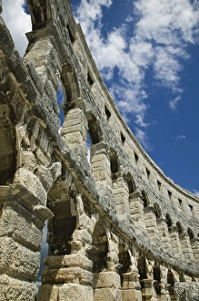 CROATIA, Istria, PULA. Roman Amphitheater (b.1st century) CROATIA, Istria, PULA. Roman Amphitheater (b.1st century)