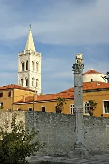 Images Dated 1st October 2004: Croatia, Zadar, St. Donatus church and bell tower