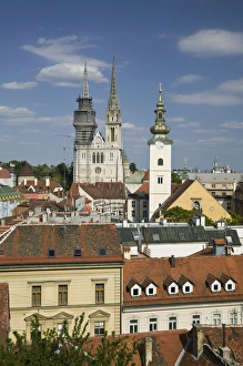 Croatia-Zagreb. Old Town Zagreb and St. Mary Church and Cathedral of the Assuption Croatia-Zagreb. Old Town Zagreb and St. Mary Church and Cathedral of the Assuption