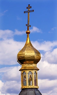 Cross Golden Dome Saints Church Life Source Holy Assumption Pechrsk Lavra Cathedra Kiev Cross Golden Dome Saints Church Life Source Holy Assumption Pechrsk Lavra Cathedra Kiev