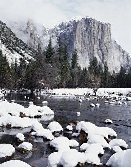 Merced River Waterfall Prints: CTF-0977