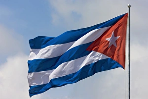 South America Country Flags Prints: Cuba national flag