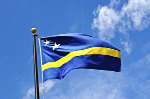 Curacao Island Prints: Curacao flag